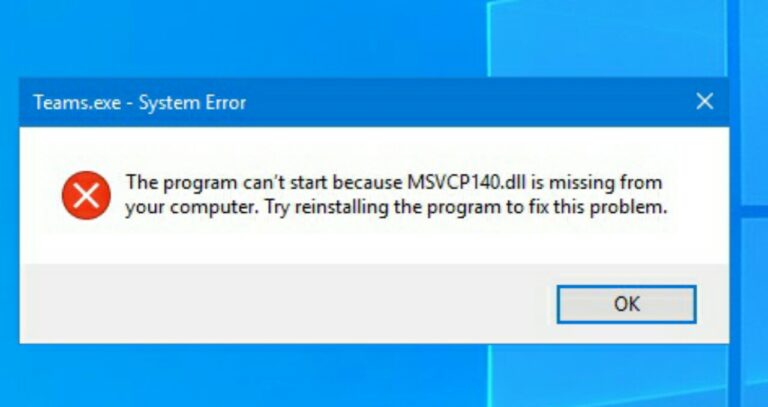 Cara Mudah Mengatasi msvcp140.dll Error Di Windows 7/8/10