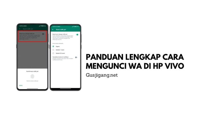 Panduan Lengkap Cara Mengunci WA di HP VIVO