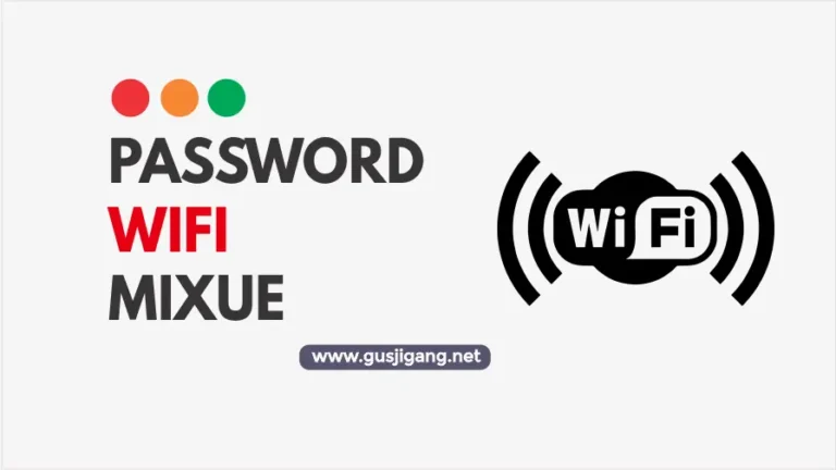 password wifi mixue